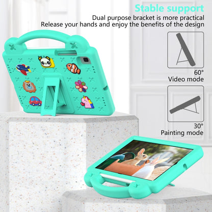 For Samsung Galaxy Tab A7 Lite 8.7 2021 T220/T225 Handle Kickstand Children EVA Shockproof Tablet Case(Mint Green) by bashfashion