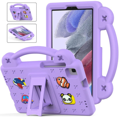 For Samsung Galaxy Tab A7 Lite 8.7 2021 T220/T225 Handle Kickstand Children EVA Shockproof Tablet Case(Lighte Purple) by bashfashion