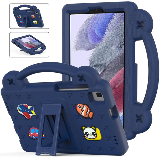 For Samsung Galaxy Tab A7 Lite 8.7 2021 T220/T225 Handle Kickstand Children EVA Shockproof Tablet Case(Navy Blue) by bashfashion