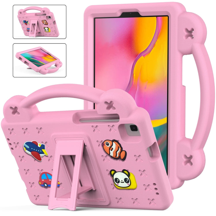For Samsung Galaxy Tab A 8.0 2019 T290 / T295 Handle Kickstand Children EVA Shockproof Tablet Case(Pink) by bashfashion