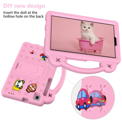 For Samsung Galaxy Tab A 8.0 2019 T290 / T295 Handle Kickstand Children EVA Shockproof Tablet Case(Pink) by bashfashion