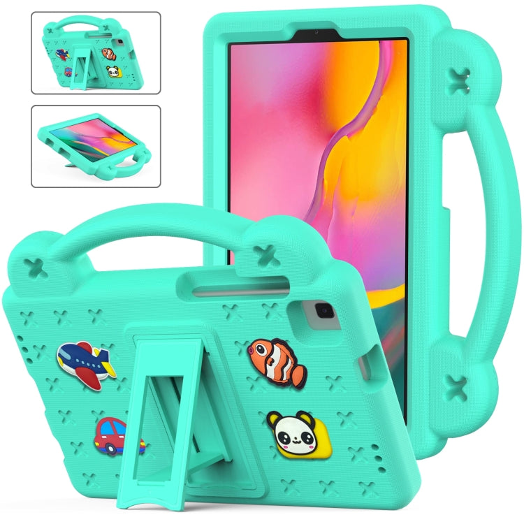 For Samsung Galaxy Tab A 8.0 2019 T290 / T295 Handle Kickstand Children EVA Shockproof Tablet Case(Mint Green) by bashfashion
