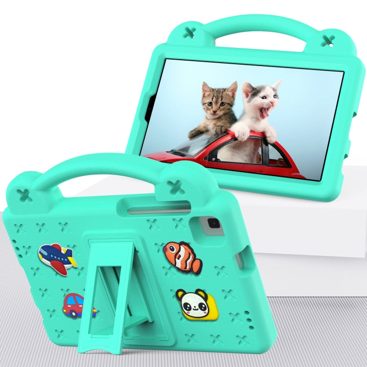 For Samsung Galaxy Tab A 8.0 2019 T290 / T295 Handle Kickstand Children EVA Shockproof Tablet Case(Mint Green) by bashfashion