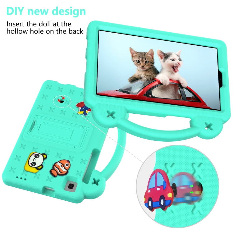For Samsung Galaxy Tab A 8.0 2019 T290 / T295 Handle Kickstand Children EVA Shockproof Tablet Case(Mint Green) by bashfashion