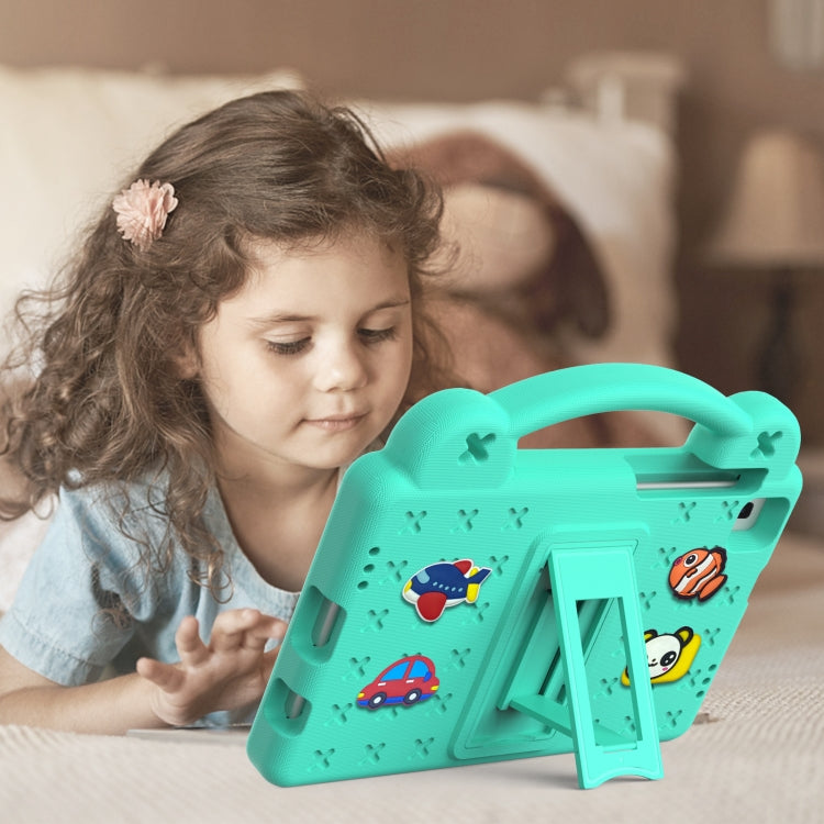 For Samsung Galaxy Tab A 8.0 2019 T290 / T295 Handle Kickstand Children EVA Shockproof Tablet Case(Mint Green) by bashfashion