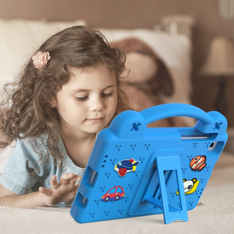 For Samsung Galaxy Tab A 8.0 2019 T290 / T295 Handle Kickstand Children EVA Shockproof Tablet Case(Sky Blue) by bashfashion
