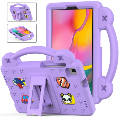 For Samsung Galaxy Tab A 8.0 2019 T290 / T295 Handle Kickstand Children EVA Shockproof Tablet Case(Lighte Purple) by bashfashion