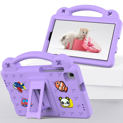 For Samsung Galaxy Tab A 8.0 2019 T290 / T295 Handle Kickstand Children EVA Shockproof Tablet Case(Lighte Purple) by bashfashion
