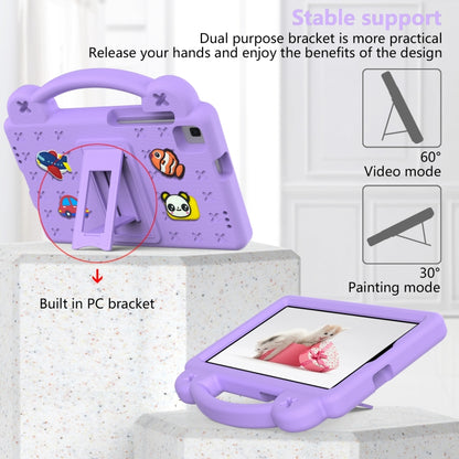 For Samsung Galaxy Tab A 8.0 2019 T290 / T295 Handle Kickstand Children EVA Shockproof Tablet Case(Lighte Purple) by bashfashion