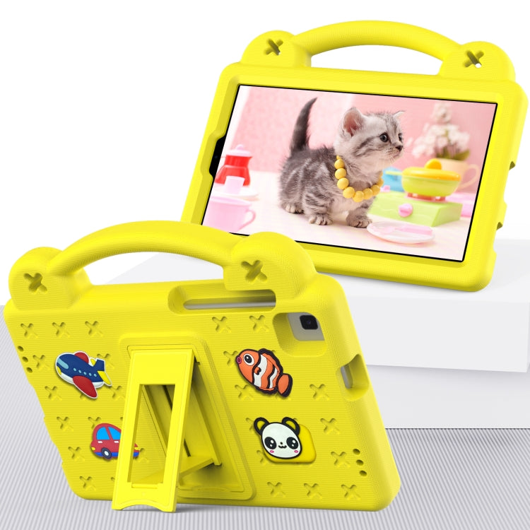 For Samsung Galaxy Tab A 8.0 2019 T290 / T295 Handle Kickstand Children EVA Shockproof Tablet Case(Yellow) by bashfashion