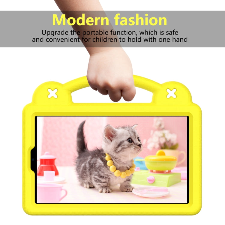 For Samsung Galaxy Tab A 8.0 2019 T290 / T295 Handle Kickstand Children EVA Shockproof Tablet Case(Yellow) by bashfashion
