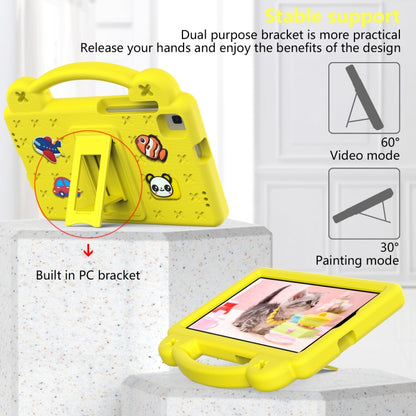 For Samsung Galaxy Tab A 8.0 2019 T290 / T295 Handle Kickstand Children EVA Shockproof Tablet Case(Yellow) by bashfashion