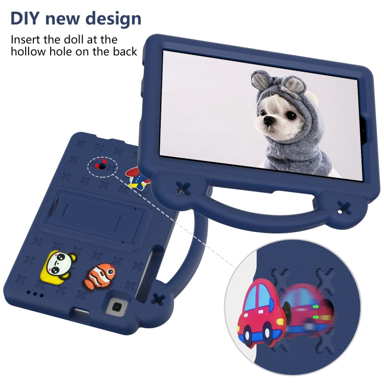 For Samsung Galaxy Tab A 8.0 2019 T290 / T295 Handle Kickstand Children EVA Shockproof Tablet Case(Navy Blue) by bashfashion