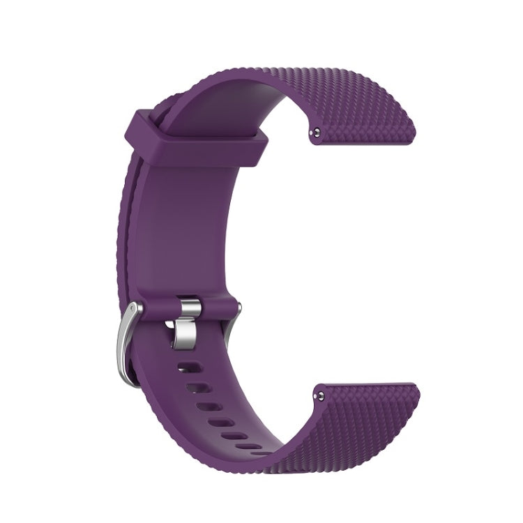 For POLAR Ignite Fashion Textured Silicone Replacement Watch Band(Purple) by bashfashion