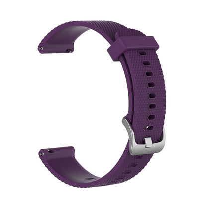 For POLAR Ignite Fashion Textured Silicone Replacement Watch Band(Purple) by bashfashion