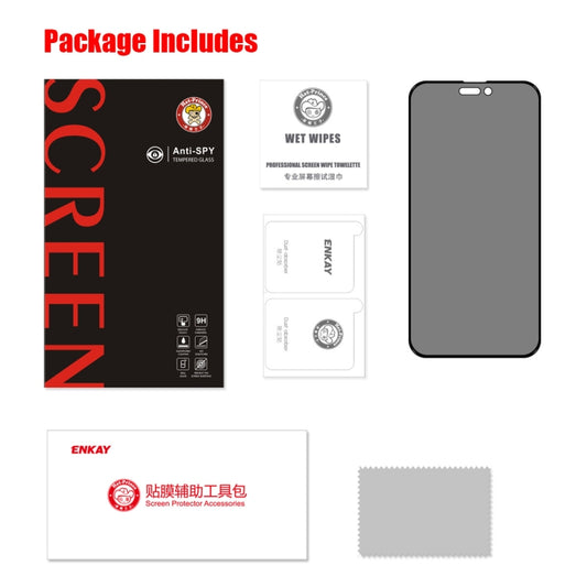 For iPhone 14 Pro ENKAY 28 Degree Anti-peeping Tempered Glass Film by ENKAY