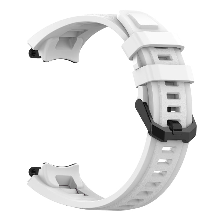 For Amazfit T-Rex 2 Silicone Leisure Watch Band(White) by bashfashion