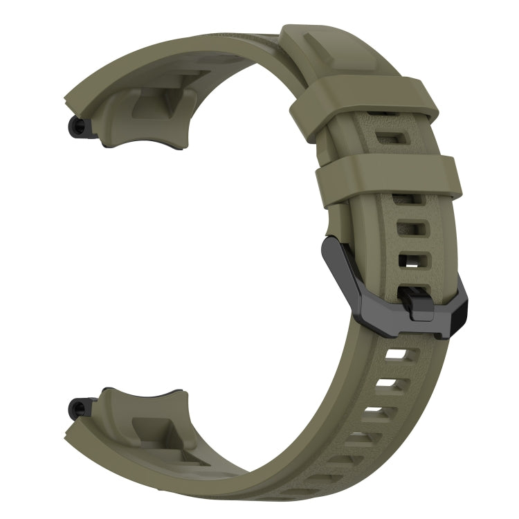 For Amazfit T-Rex 2 Silicone Leisure Watch Band(Jungle Green) by bashfashion
