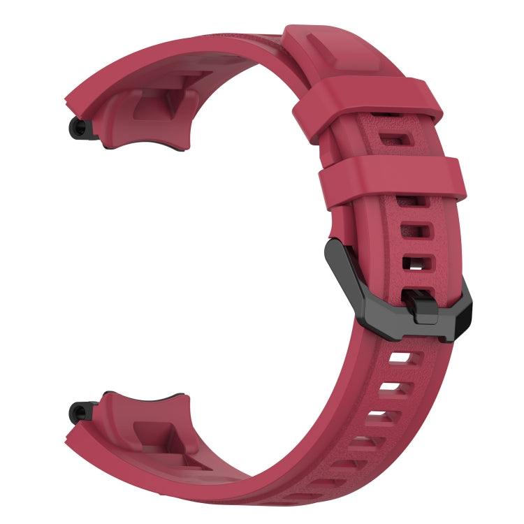 For Amazfit T-Rex 2 Silicone Leisure Watch Band(Red) by bashfashion