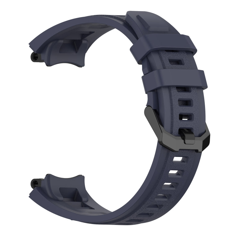 For Amazfit T-Rex 2 Silicone Leisure Watch Band(Dark Blue) by bashfashion