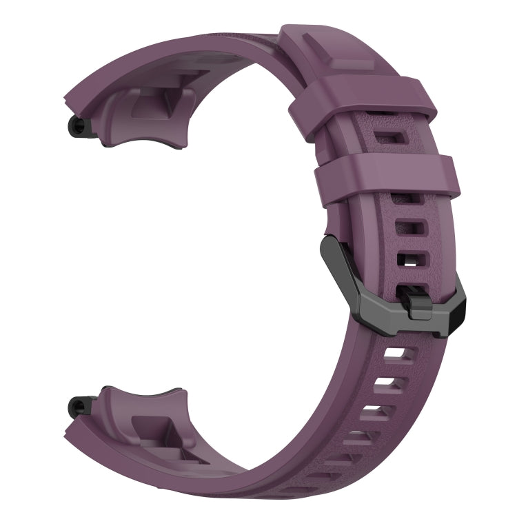 For Amazfit T-Rex 2 Silicone Leisure Watch Band(Dark Purple) by bashfashion