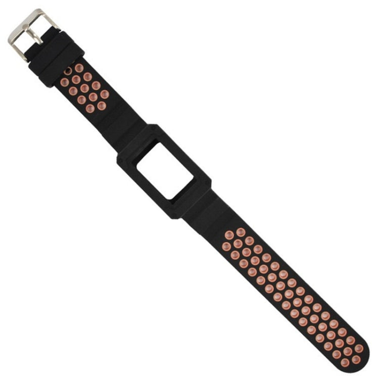 For Fitbit Charge 3 All-in-one Silicone Protective Case Replacement Watch Band(Pink) by bashfashion