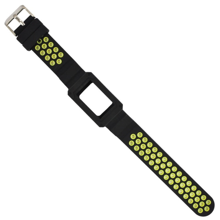 For Fitbit Charge 3 All-in-one Silicone Protective Case Replacement Watch Band(Yellow) by bashfashion