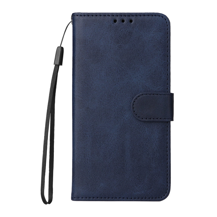 For iPhone 14 Pro Max JSM Calf Texture Leather Phone Case (Blue) by JUNSUNMAY