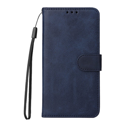 For iPhone 14 Pro Max JSM Calf Texture Leather Phone Case (Blue) by JUNSUNMAY