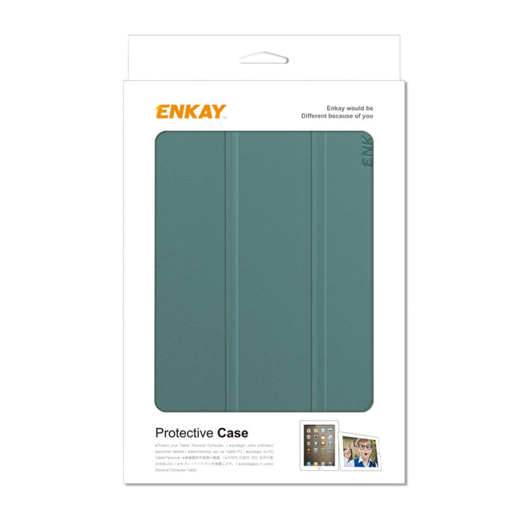 For Amazon Fire 7 12th 2022 ENKAY Smart Leather Tablet Case(Light Blue) by ENKAY