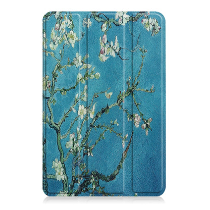 For Amazon Fire 7 12th 2022 JSM Smart Leather Tablet Case(Apricot Flower) by jumper