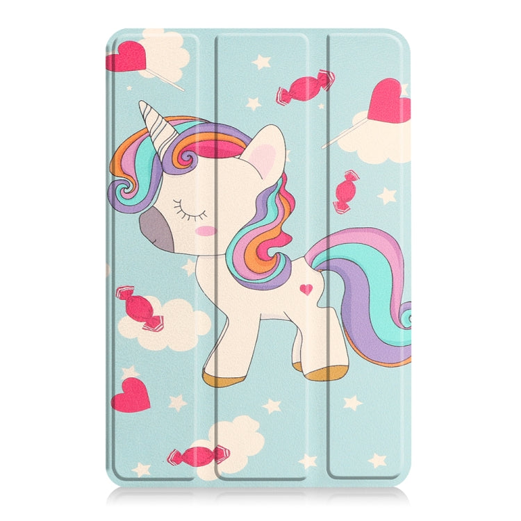 For Amazon Fire 7 12th 2022 JSM Smart Leather Tablet Case(Unicorn) by jumper