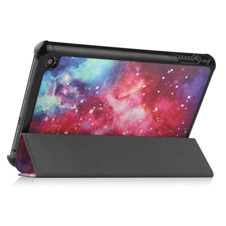 For Amazon Fire 7 12th 2022 JSM Smart Leather Tablet Case(Galaxy) by jumper