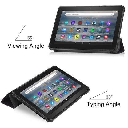 For Amazon Fire 7 12th 2022 JSM Smart Leather Tablet Case(Big Eye) by jumper