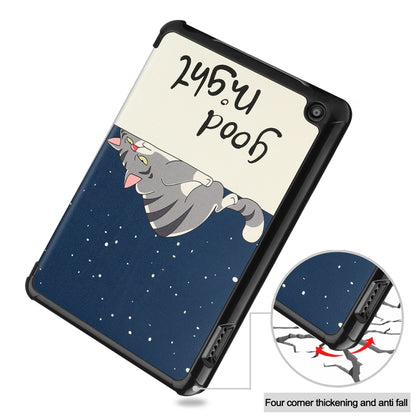 Amazon Fire 7 12th 2022 JSM Smart Leather Tablet Case(Lazy Cat) by jumper