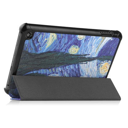 For Amazon Fire 7 12th 2022 JSM Smart Leather Tablet Case(Starry Sky) by jumper