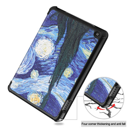 For Amazon Fire 7 12th 2022 JSM Smart Leather Tablet Case(Starry Sky) by jumper
