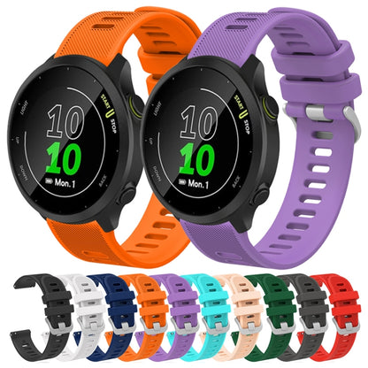 For Garmin Vivomove Sport 20mm Silicone Twill Watch Band(White) by bashfashion