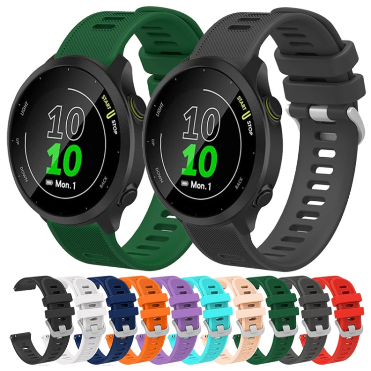 For Garmin Venu 20mm Silicone Twill Watch Band(White) by bashfashion