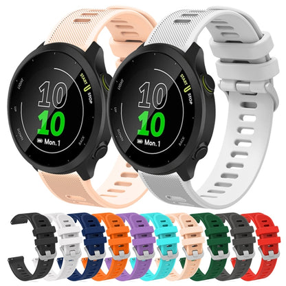 For Garmin VivoMove Style 20mm Silicone Twill Watch Band(White) by bashfashion