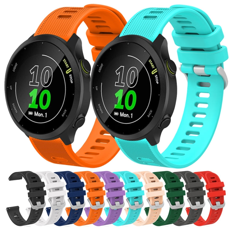 For Garmin Vivoactive 3 20mm Silicone Twill Watch Band(White) by bashfashion