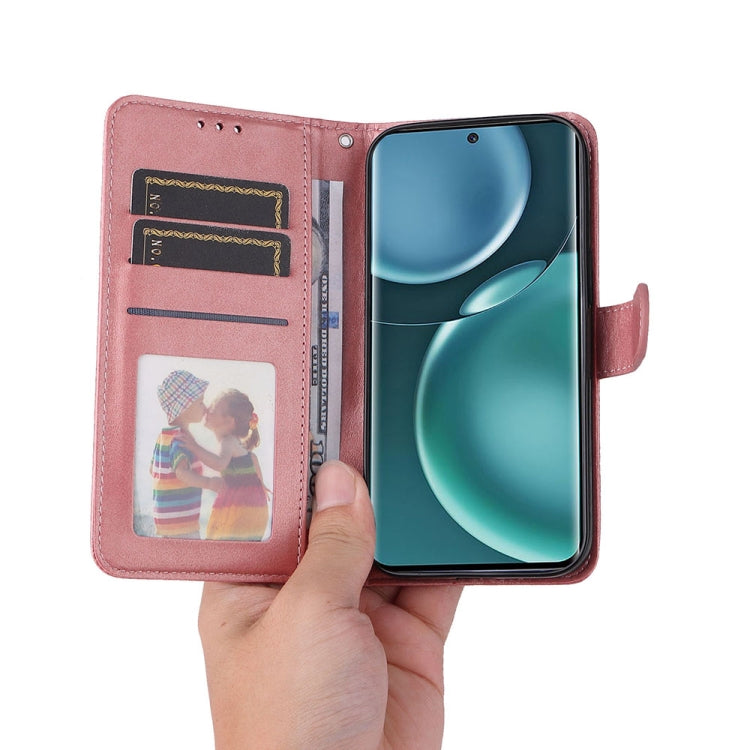 For Honor Magic4 / Magic4 Pro JSM Calf Texture Leather Phone Case(Pink) by JUNSUNMAY