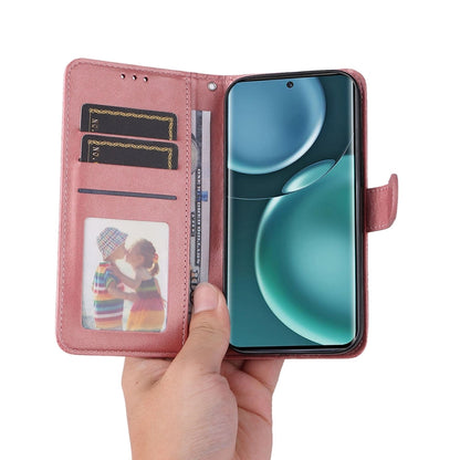 For Honor Magic4 / Magic4 Pro JSM Calf Texture Leather Phone Case(Pink) by JUNSUNMAY