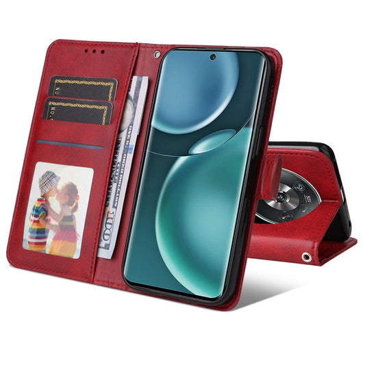 For Honor Magic4 / Magic4 Pro JSM Calf Texture Leather Phone Case(Red) by JUNSUNMAY