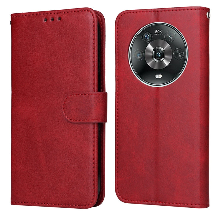 For Honor Magic4 / Magic4 Pro JSM Calf Texture Leather Phone Case(Red) by JUNSUNMAY