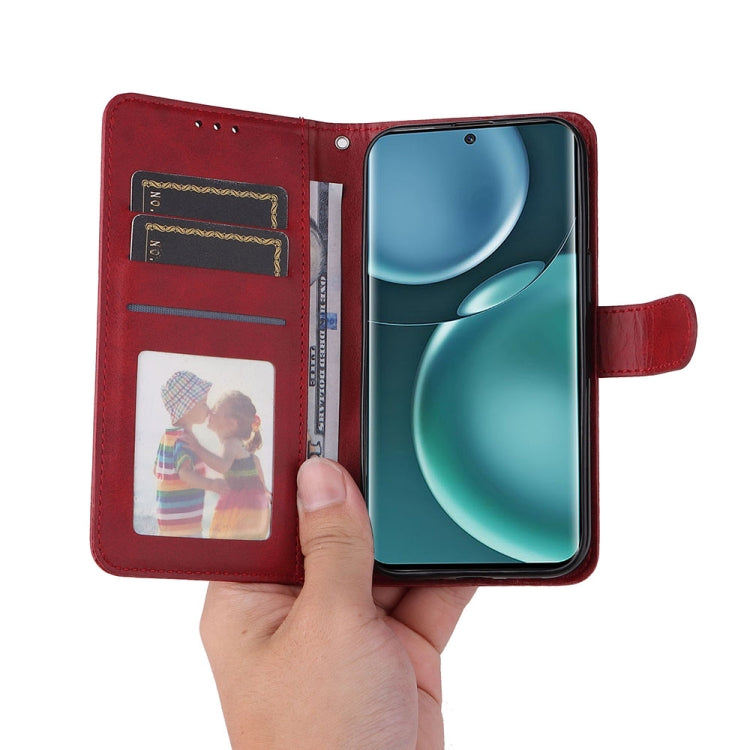 For Honor Magic4 / Magic4 Pro JSM Calf Texture Leather Phone Case(Red) by JUNSUNMAY