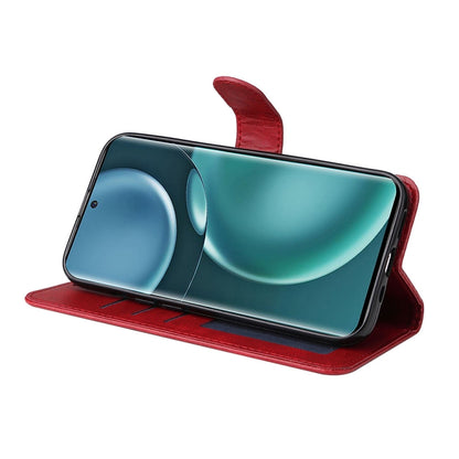 For Honor Magic4 / Magic4 Pro JSM Calf Texture Leather Phone Case(Red) by JUNSUNMAY