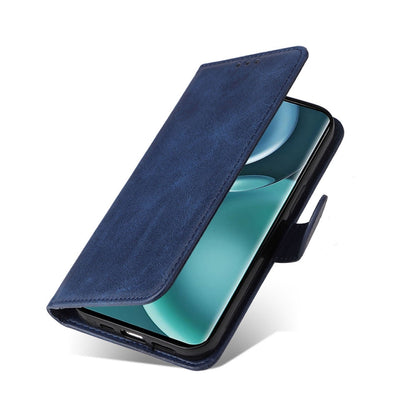 For Honor Magic4 / Magic4 Pro JSM Calf Texture Leather Phone Case(Blue) by JUNSUNMAY