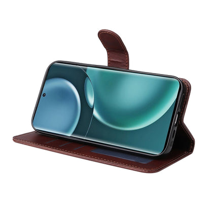 For Honor Magic4 / Magic4 Pro JSM Calf Texture Leather Phone Case(Brown) by JUNSUNMAY