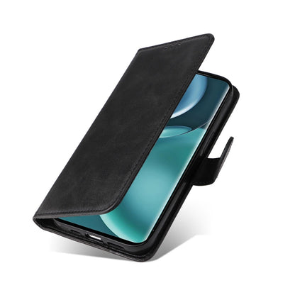 For Honor Magic4 / Magic4 Pro JSM Calf Texture Leather Phone Case(Black) by JUNSUNMAY